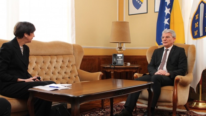 Džaferović primio ambasadoricu SR Njemačke u BiH Uebber