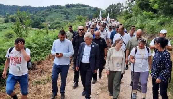 Džaferović se pridružio učesnicima 'Marša mira'