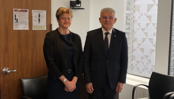 Džaferović u UN-u s ambasadorima Britanije i Francuske