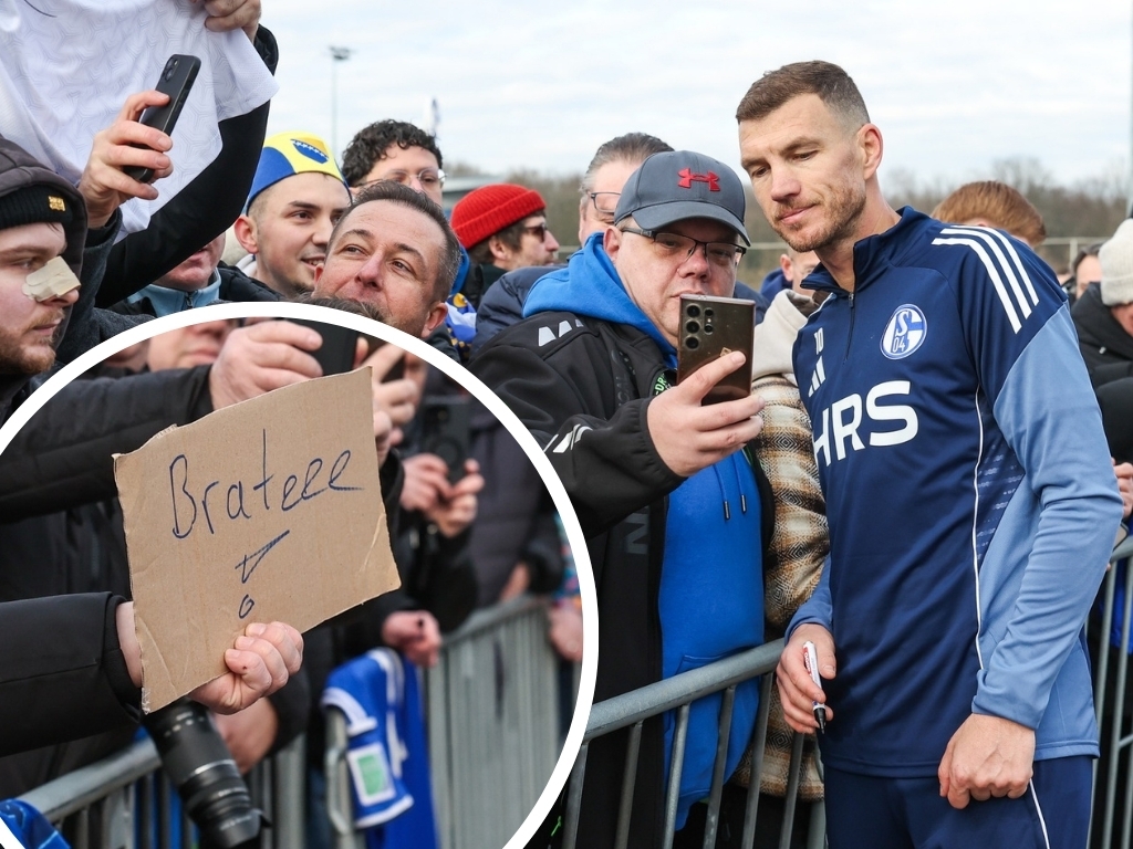 Džeko je hit u Gelsenkirchenu, fotografije sa treninga sve govore