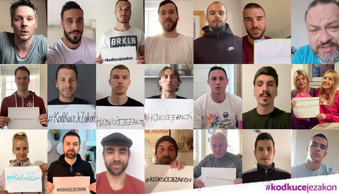 Džeko, Matić, Modrić i Eriksson u velikoj regionalnoj kampanji #KodKućeJeZakon