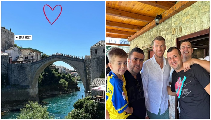 Džeko odmara u BIH: Sa suprugom uživa u Mostaru
