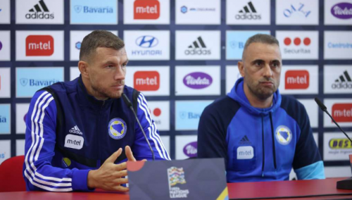 Džeko: Osjeća se pozitivna atmosfera, znamo šta nam znači pobjeda protiv Crne Gore