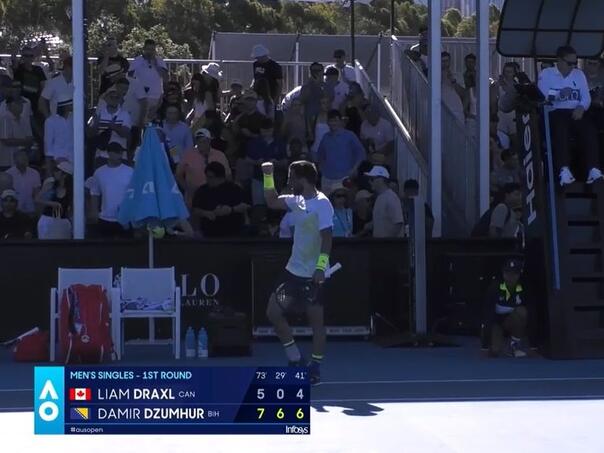 Džumhur uvjerljivo savladao Kanađanina Draxla