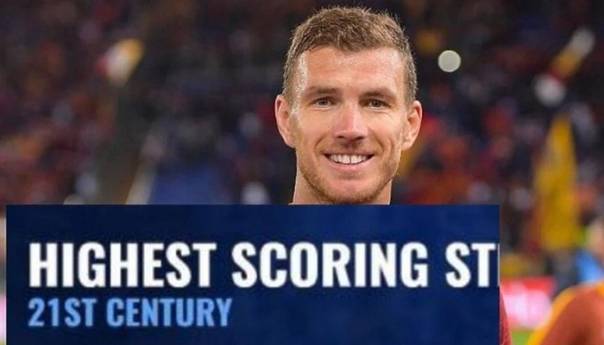 Edin Džeko 12. najbolji strijelac u 21. stoljeću