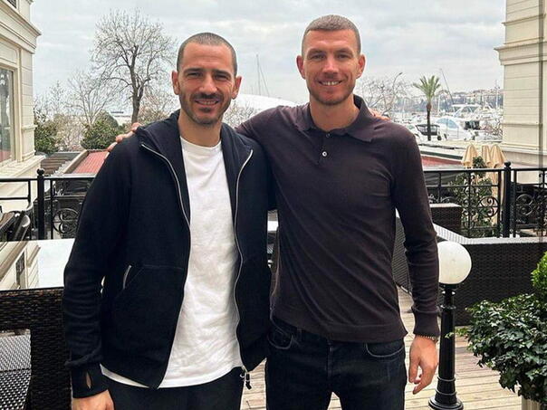 Edin Džeko i Leonardo Bonucci zajedno u Istanbulu