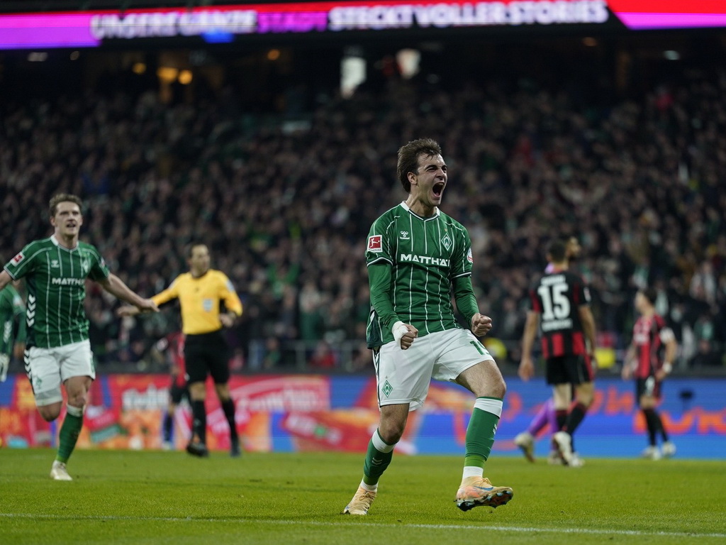 Eintracht se spasio u 94. minuti i stigao do boda u ludoj utakmici kod Werdera