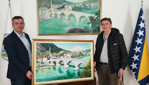 Ejup Ganić, član ratnog Predsjedništva RBIH, posjetio Konjic