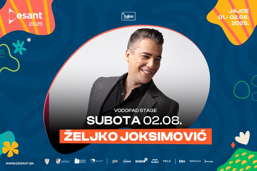 Ekskluzivni nastup Željka Joksimovića, jedini u BiH ovog ljeta