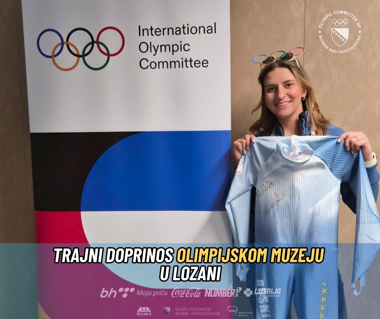 Elvedina Muzaferija donirala svoju opremu Olimpijskom muzeju u Lozani