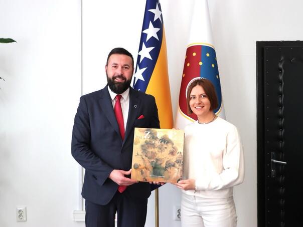 Elvedina Muzaferija na prijemu kod ministra Magode