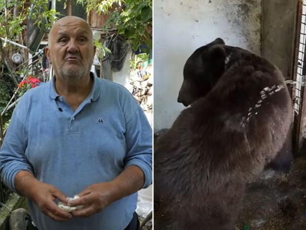 Emin iz Gornjeg Vakufa drži medvjede i hrani ih palačinkama