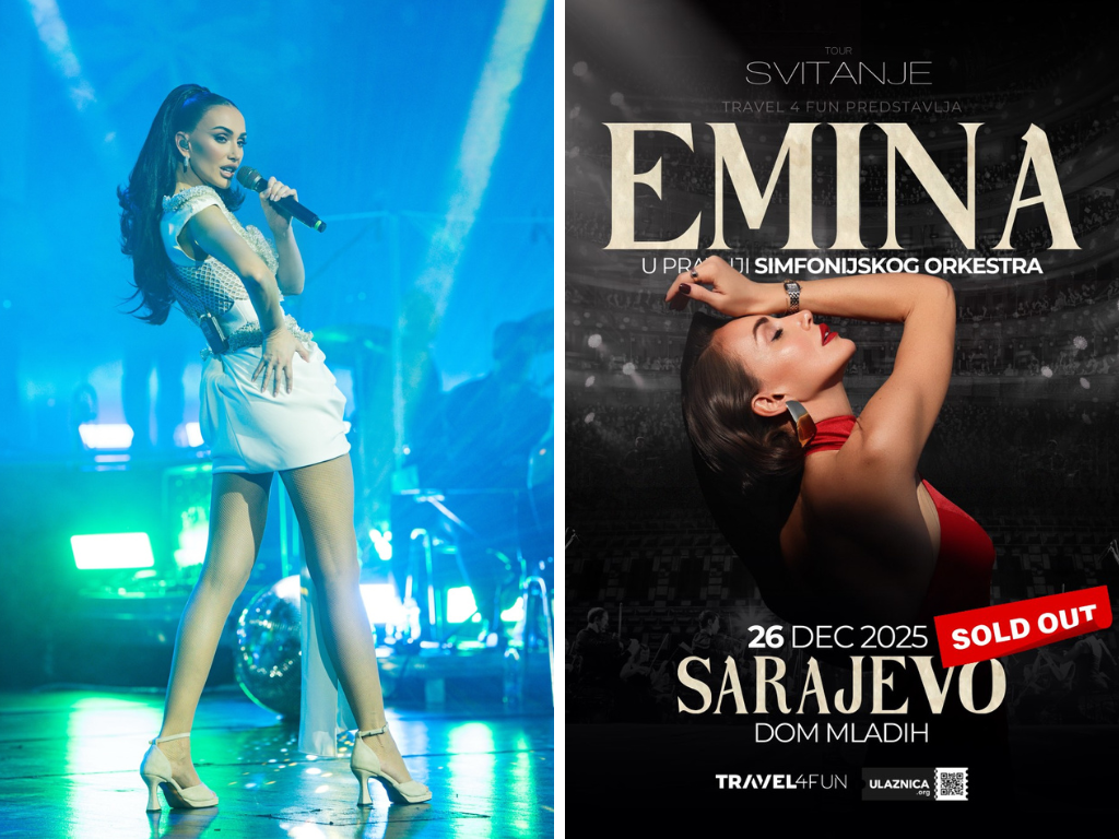 Emina Jahović stiže u Sarajevo, rasprodane karte za Dom mladih