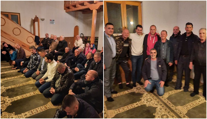 Emir Spahić iftario u džamiji u rodnom selu svoje majke