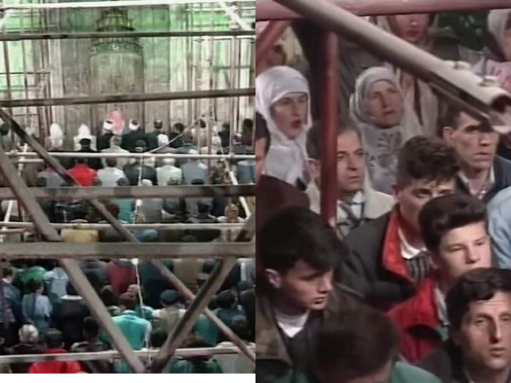 Emotivni snimak iz opsade Sarajeva: Begova džamija u noći Lejletul-kadra 1995.