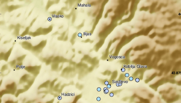 EMSC zabilježio novi zemljotres u Bosni i Hercegovini