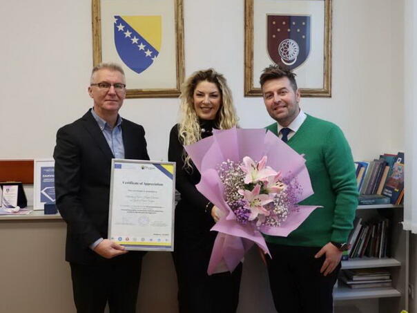 Erasmus+ projekt IQPharm - Zahvalnica Ministarstvu za nauku, visoko obrazovanje i mlade KS