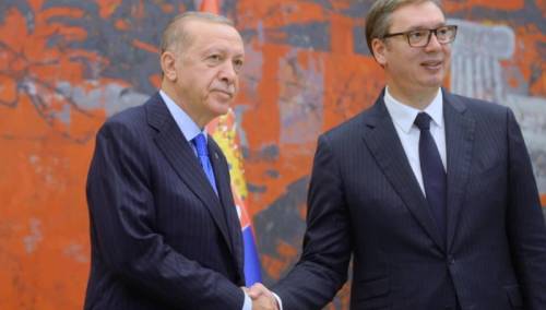 Erdogan i Vučić na sastanku u Beogradu