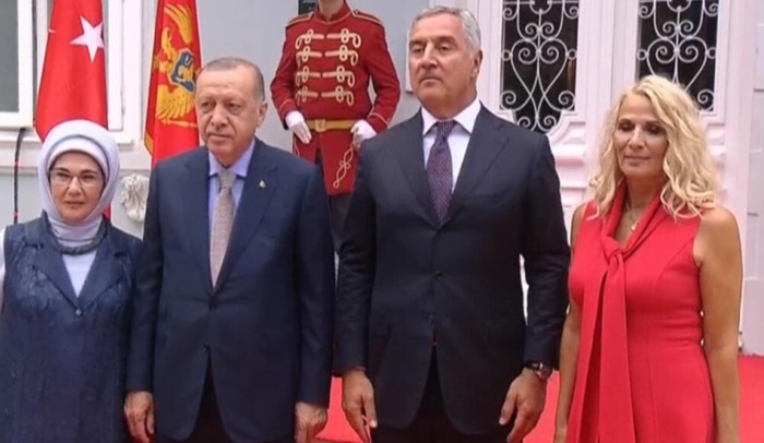 Erdogan stigao na Cetinje, dočekao ga Milo Đukanović