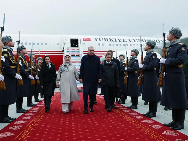 Erdogan stigao na samit BRICS-a u društvu supruge Emine