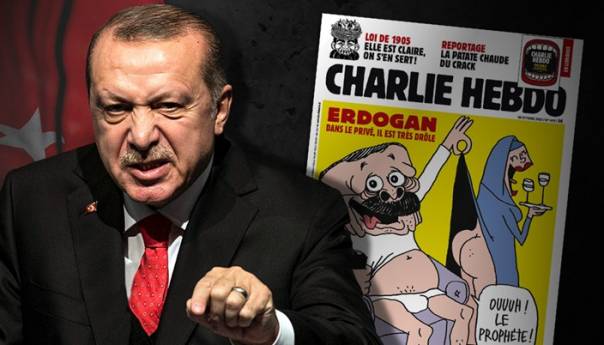 Erdogan tužio Charlie Hebdo
