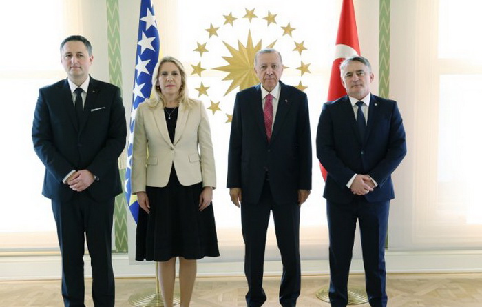 Erdogan ugostio članove Predsjedništva BiH