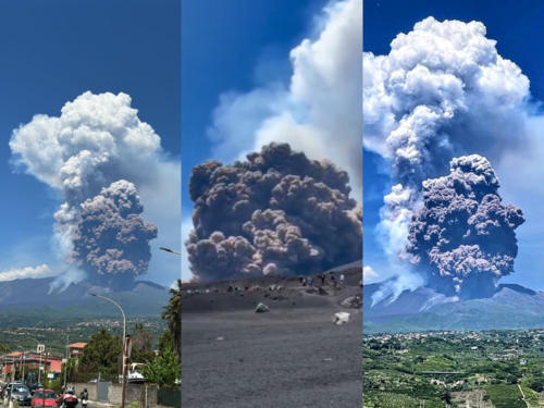 Etna se probudila: Spektakularna erupcija uz urušavanje kratera na Siciliji
