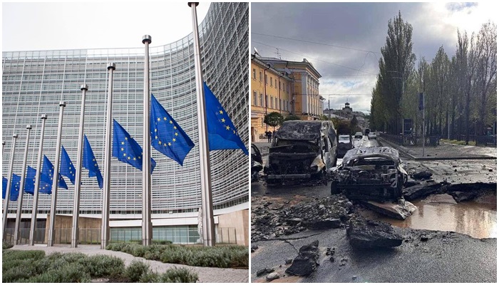 EU osudila 'barbarske' ruske raketne napade, upozorila Bjelorusiju 