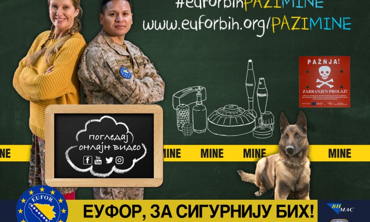 EUFOR pokreće kampanju upozoravanja na opasnosti od mina u 2021.