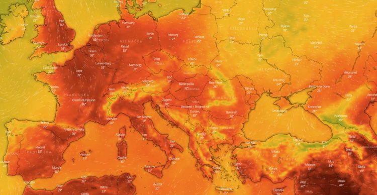 Evropa se zagrijava više od bilo kojeg drugog kontinenta