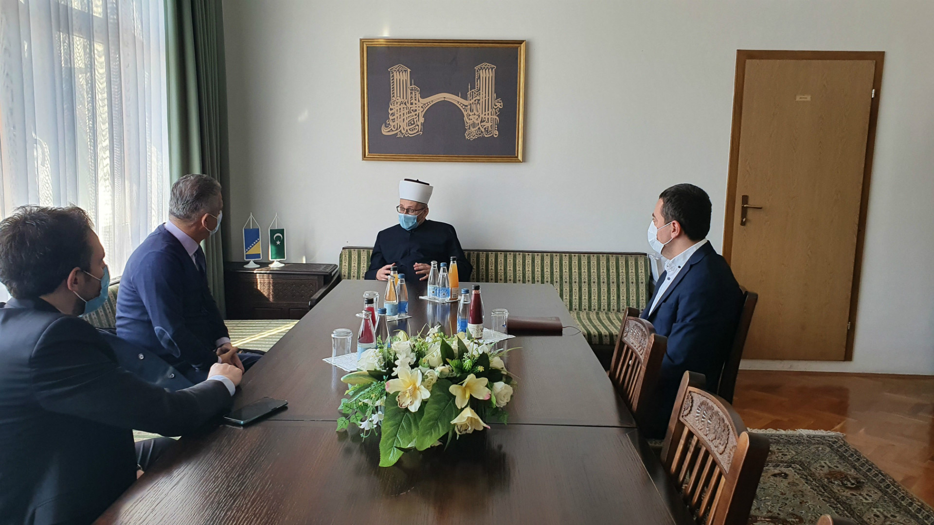 Fahrudin Radončić u posjeti Muftijstvu mostarskom