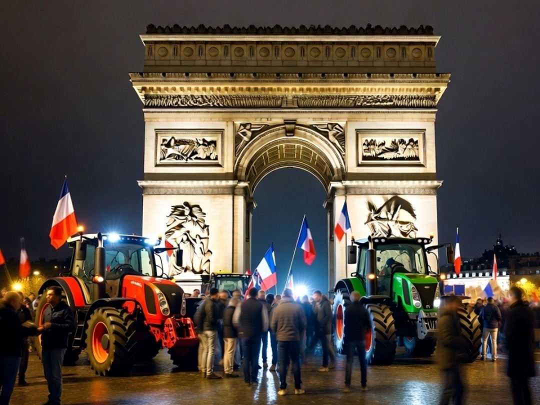 Farmeri traktorima bloirali Pariz: Počeo novi protest