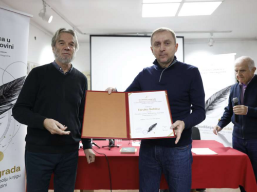 Faruku Šehiću godišnja nagrada Društva pisaca u BiH