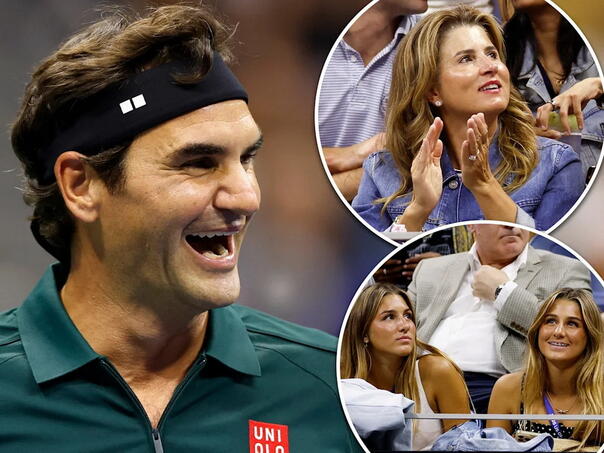 Federer se vratio na teren, ali pažnju ukrala Mirka i njihovo četvero djece