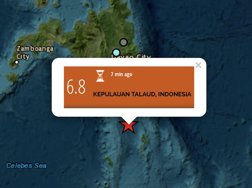 Filipine i Indoneziju pogodio razoran zemljotres jačine 6,8 stepeni po Richteru