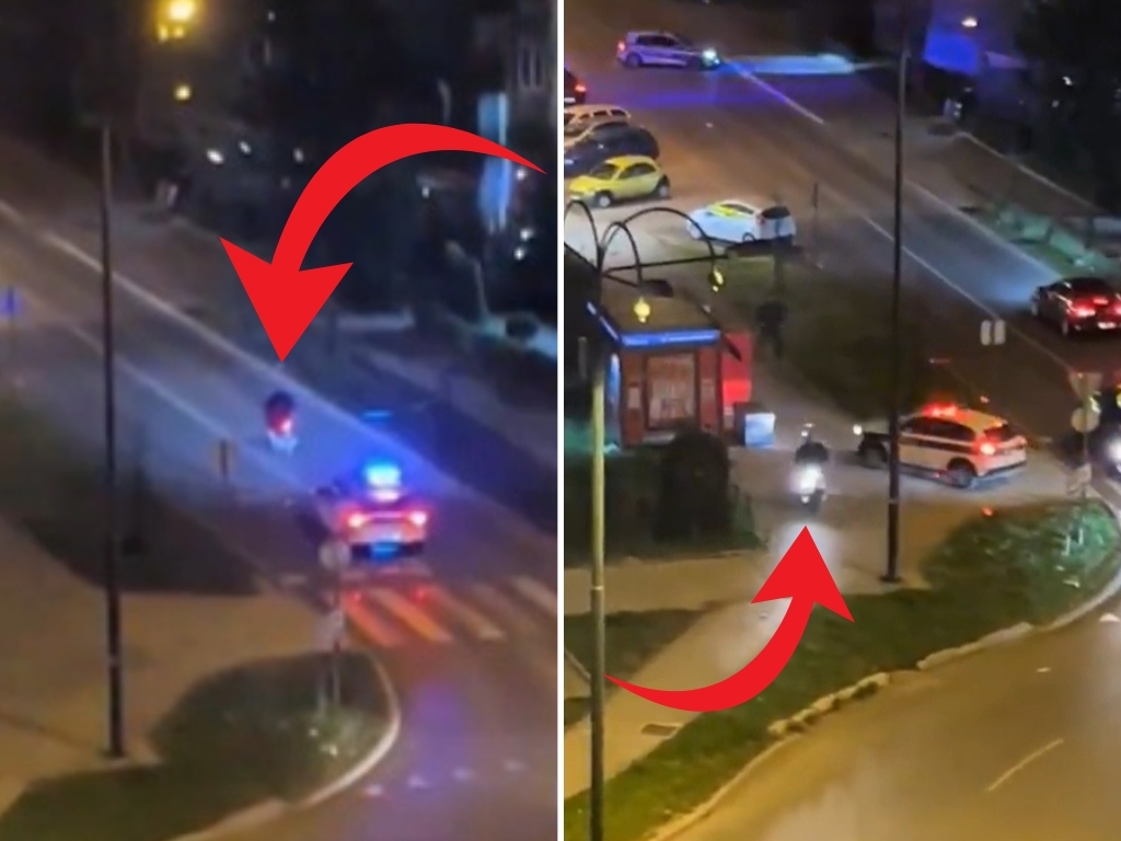 Filmske scene na Čengić Vili: Motoristu hvatale tri patrole, on im pobjegao