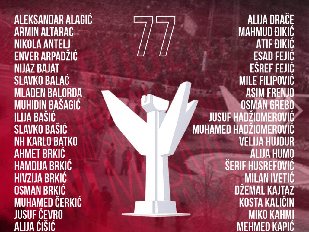 FK Velež: Srušen je kamen sjećanja, ali ne i istina o 77 Rođenih!