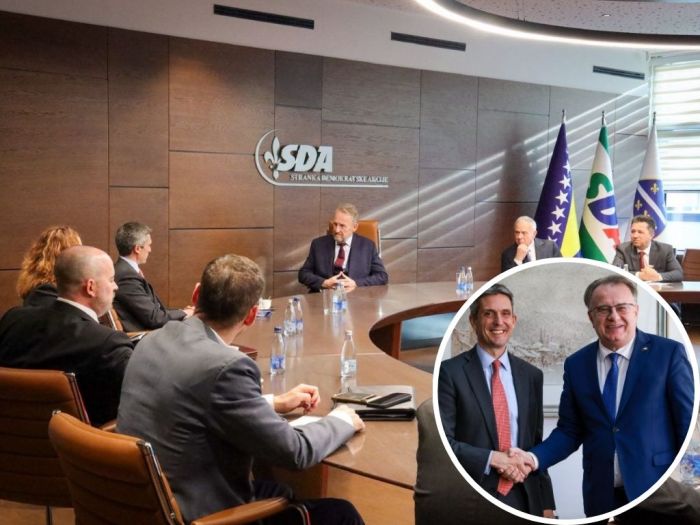 Fleming u odvojenim sastancima s Nikšićem i Izetbegovićem