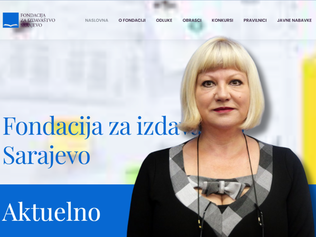 Fondacija za izdavaštvo FBiH poziva Nikšića da spriječi opstrukcije Vlaisavljević i osigura nesmetan rad