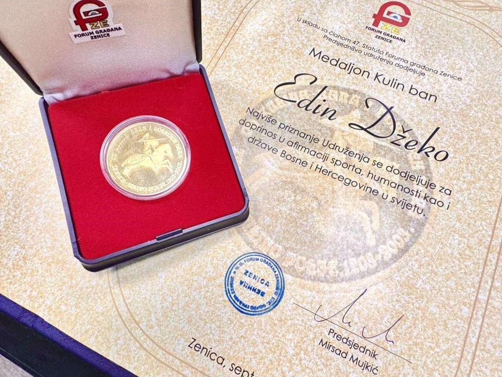 Forum građana Zenice dodjeljuje Medaljon Kulina bana Edinu Džeki