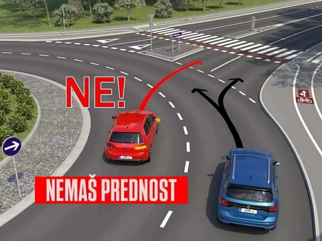 Fotka kružnog toka izazvala raspravu na Facebooku: Kažu da crveni auto nema prednost