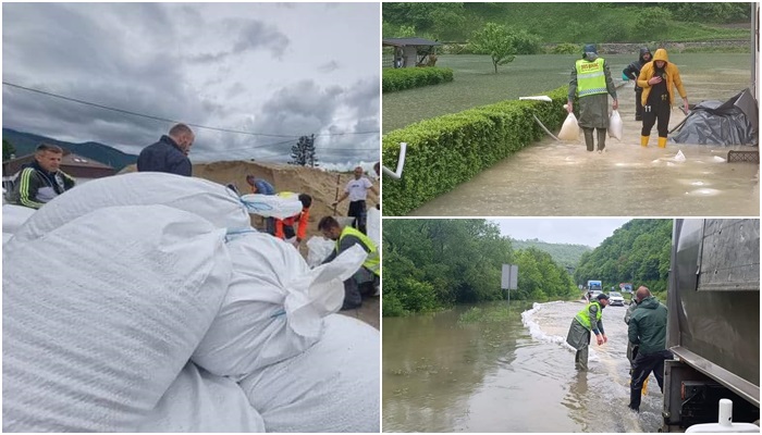 Foto / Alarmantno u Bihaću: Vodostaj Une na 609 cm