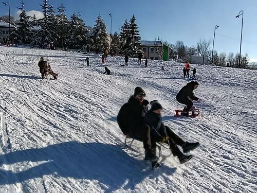 Foto: Brojni sarajevski mališani dan proveli sankajući se