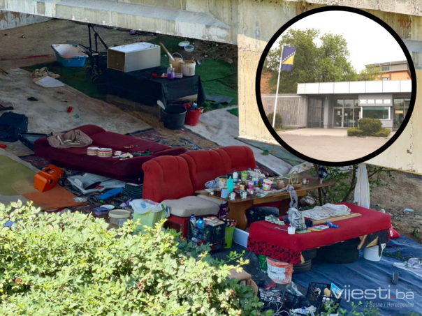 FOTO / Na 50 metara od Suda BiH: Sramotan prizor ispod mosta