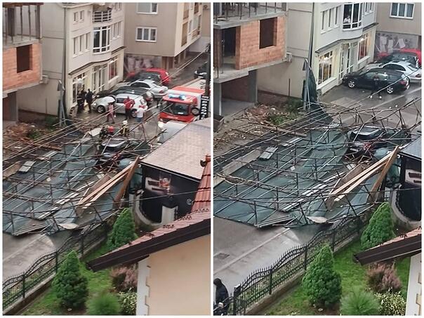 Foto: Olujni oblaci iznad bh. gradova, u Doboju vjetar napravio haos