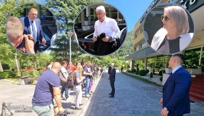 Foto: Počeo sastanak Trojke, HDZ-a i SNSD-a u Konjicu