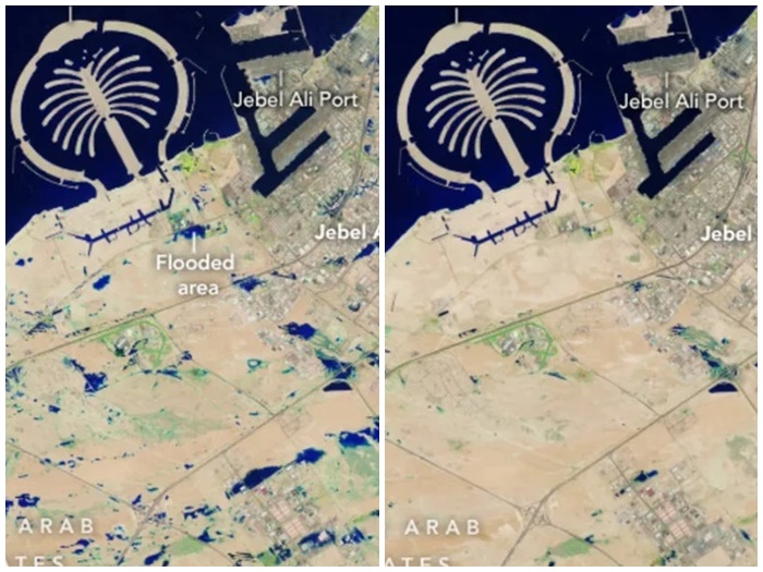 FOTO / Poplave koje su pogodile Dubai vidljive iz svemira