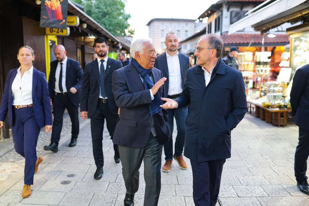 Foto: Predsjednik Evropskog vijeća uživao u šetnji Baščaršijom