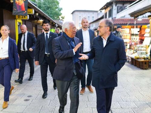 Foto: Predsjednik Evropskog vijeća uživao u šetnji Baščaršijom