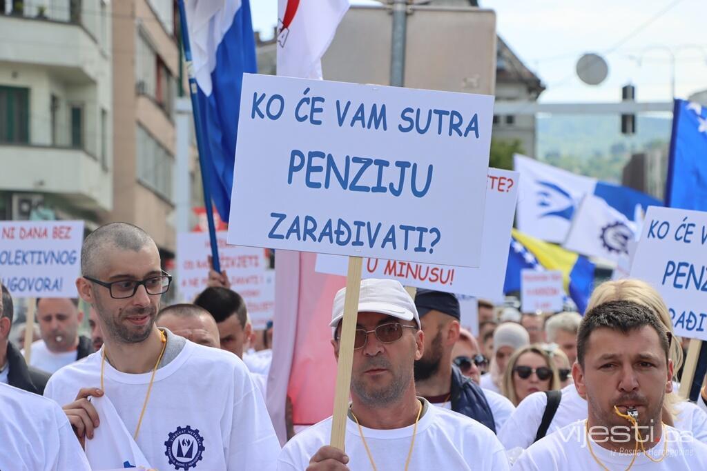 Foto: Protest sindikata metalaca, dva zahtjeva vlastima